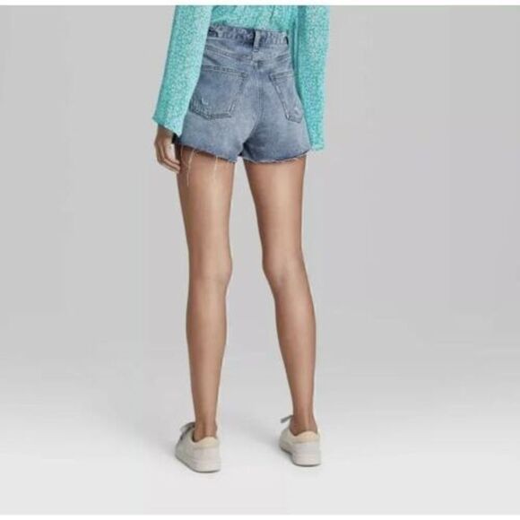 Women's Super-High Rise Cut-Off Jean Shorts - Wild Fable Size 8/29. NWT. E - Picture 3 of 3